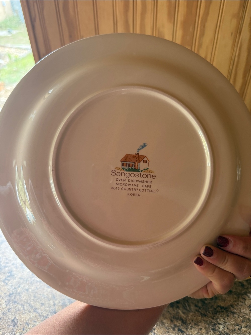 Scenic Countryside Dinner Plates in Green and Blue - Set of 4 - Picture 2 of 4
